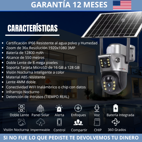 Cámara de Vigilancia Solar