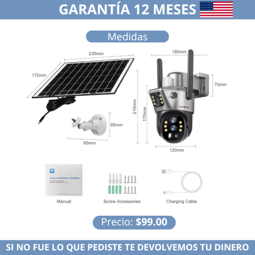 Cámara de Vigilancia Solar