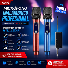Microfono Inalambrico Profesional X2
