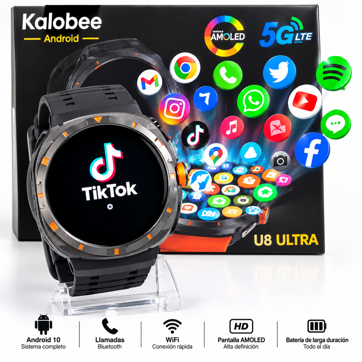 Smartwatch Kalobee U8 Ultra 5G
