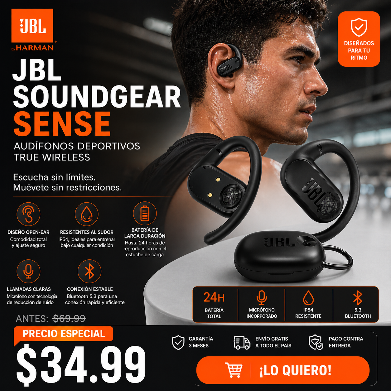 JBL Soundgear Sense  - Audifonos